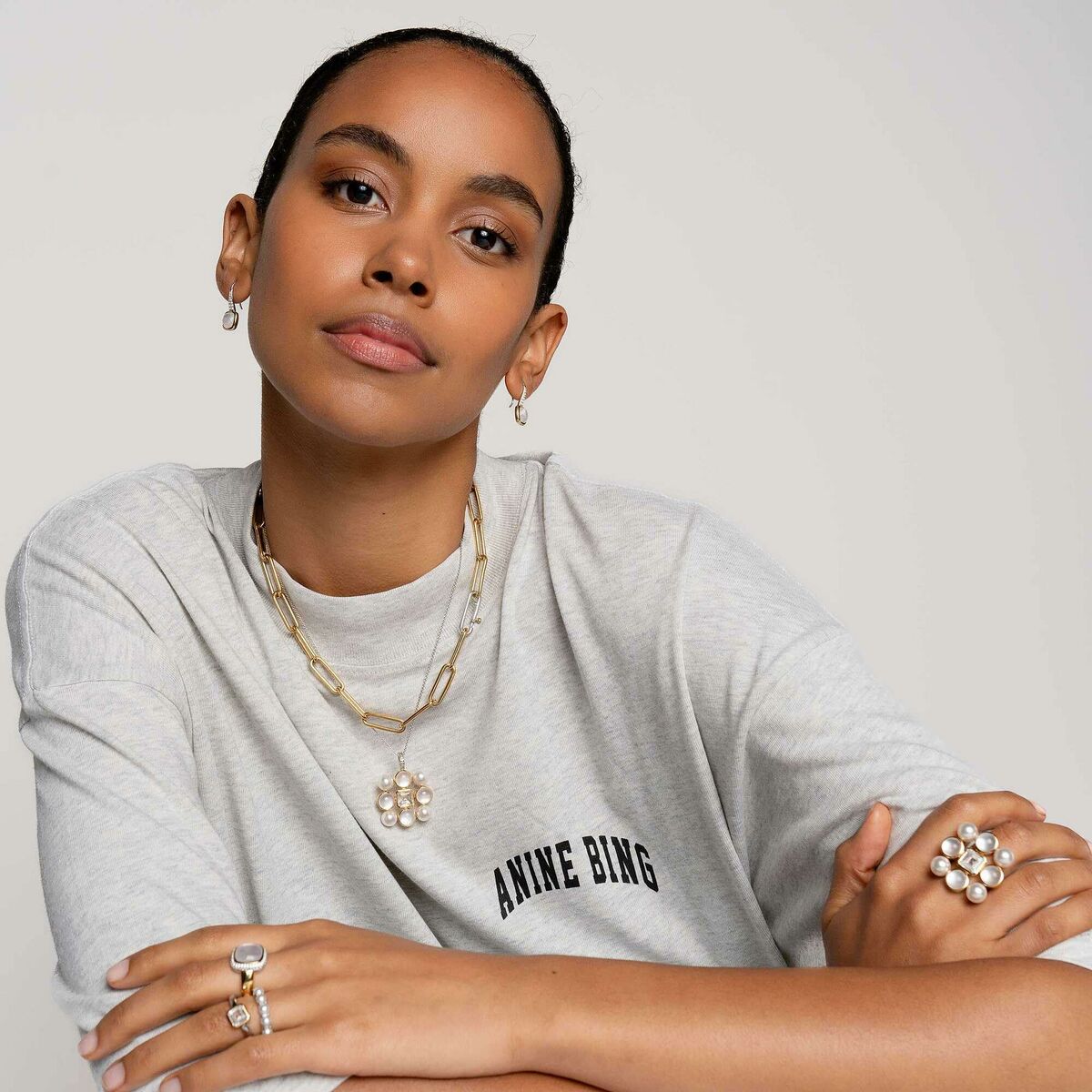 Ti Sentoウィメンズイヤリング7969MW-2