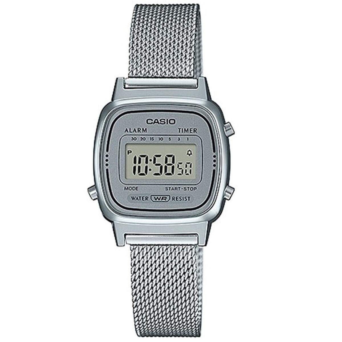 Reloj de mujer Casio VINTAGE GENT SILVER MESH (Sec 25 mm)