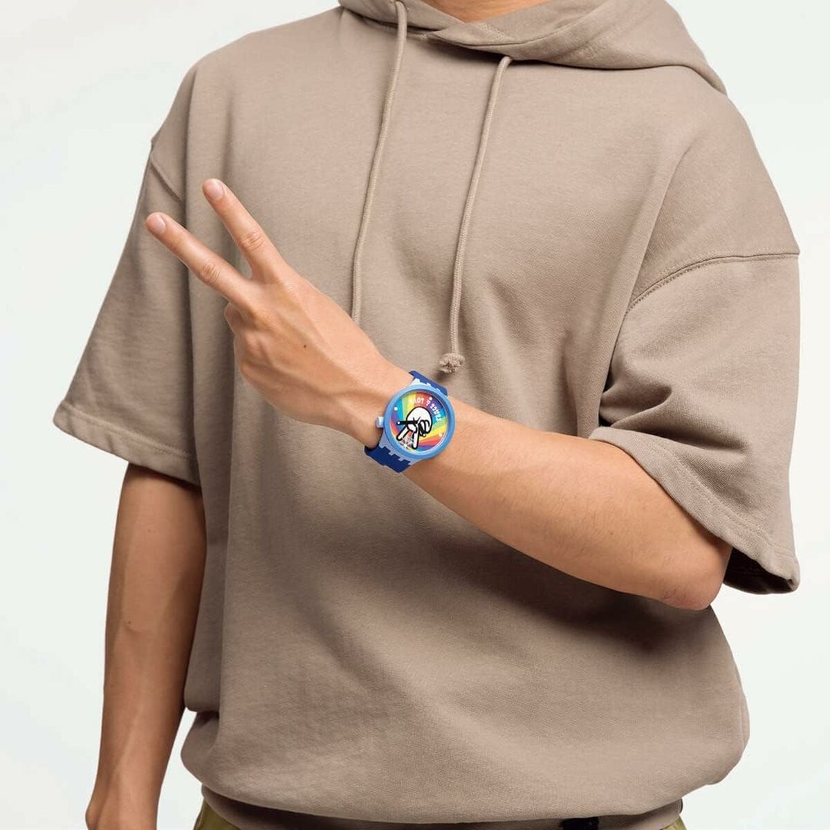 Erkek Swatch PEACE HAND LOVE İzle (Ø 47 mm)-3