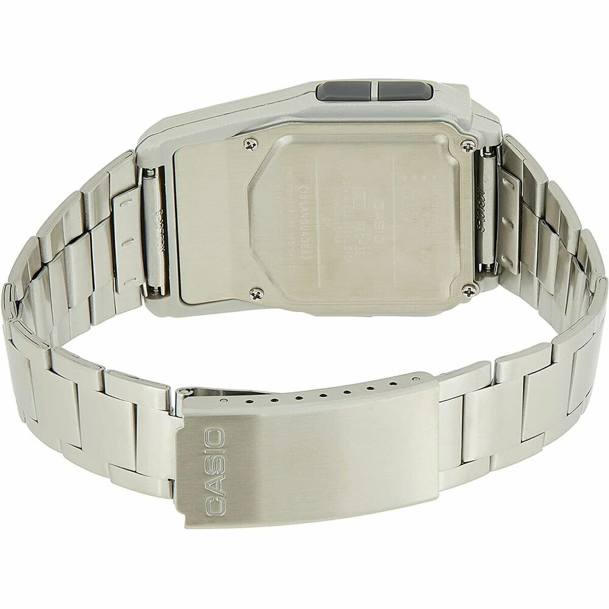 Часы унисекс Casio EAW-DBC-32D-1A Чёрный Серебристый-2