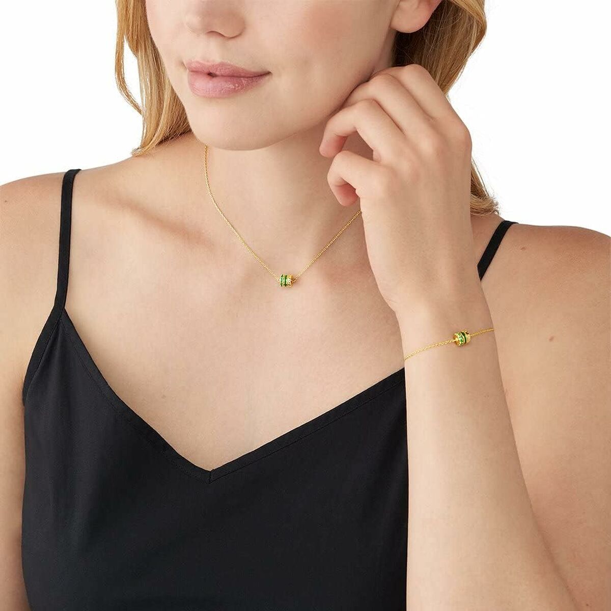 Женский комплект из ожерелья и серег Michael Kors PREMIUM-4