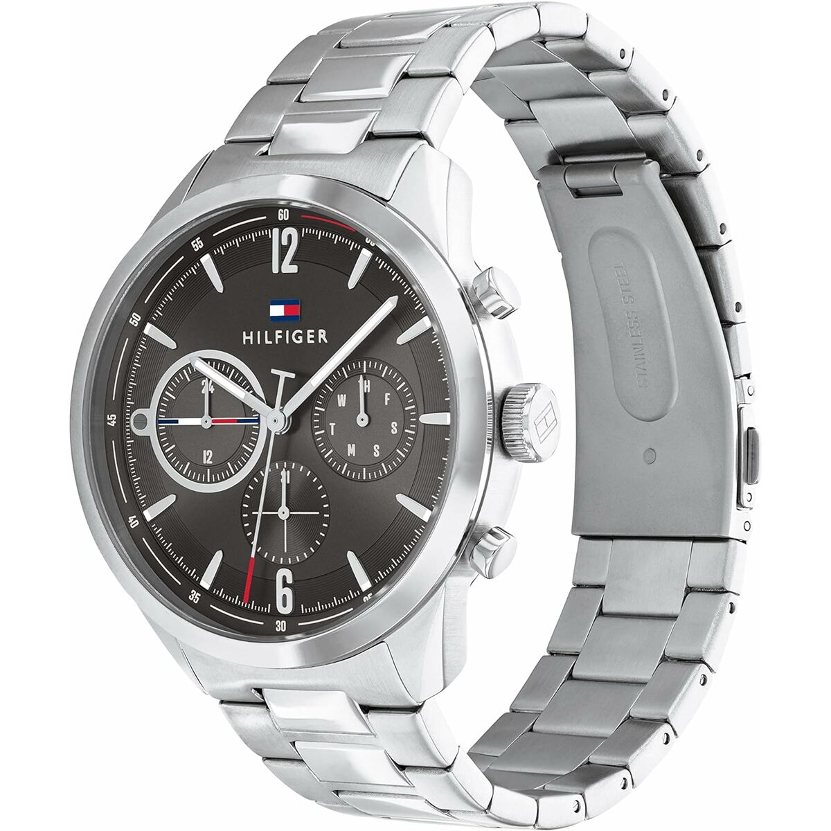 Tommy Hilfiger Erkek Saati 1791943 Siyah Gümüş-2