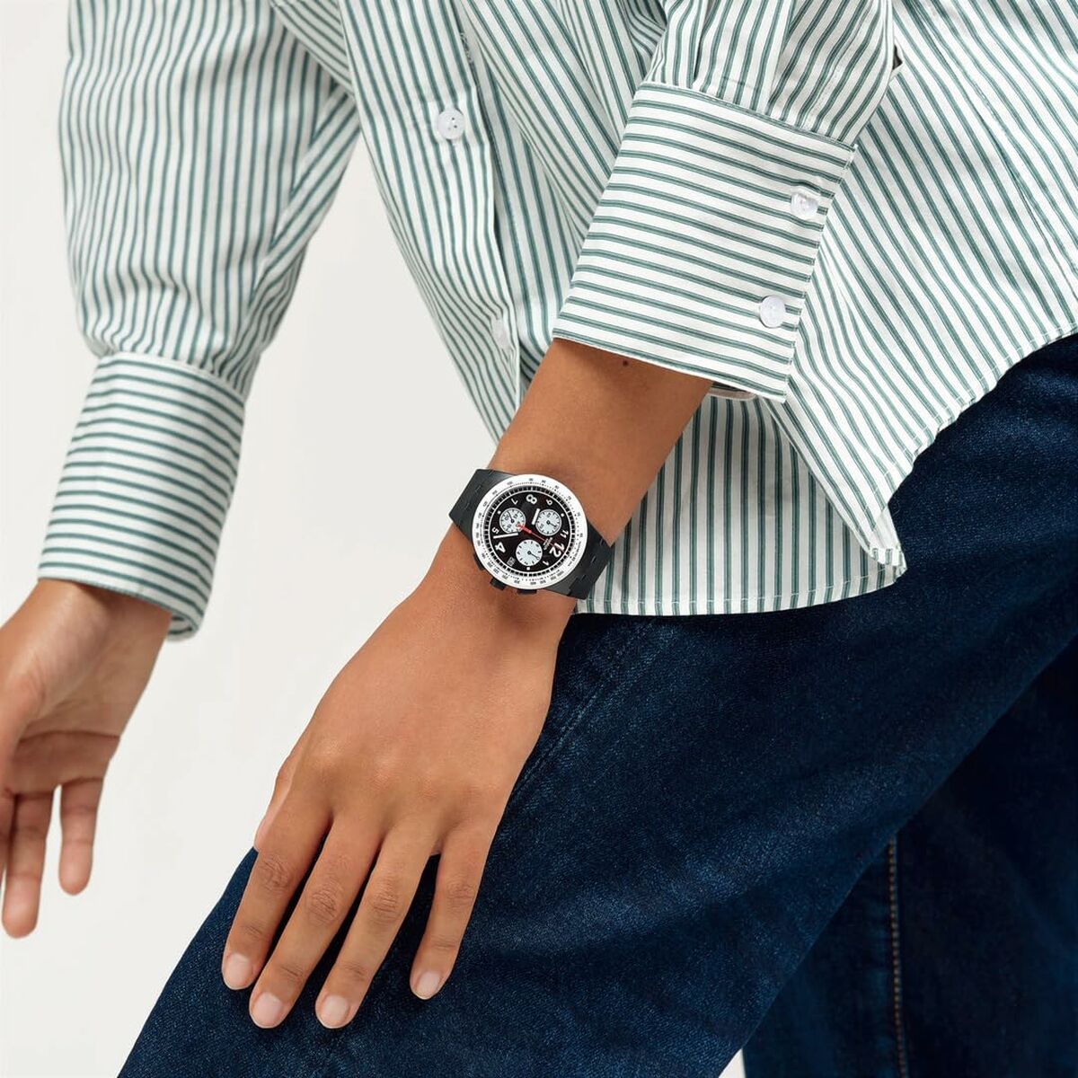 Men's Watch Swatch SUSB420 Black-5