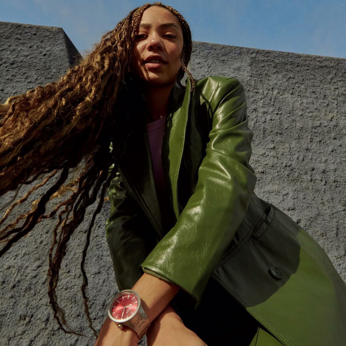 Unisex Saatler Swatch SB07S104G Siyah Gümüş-6