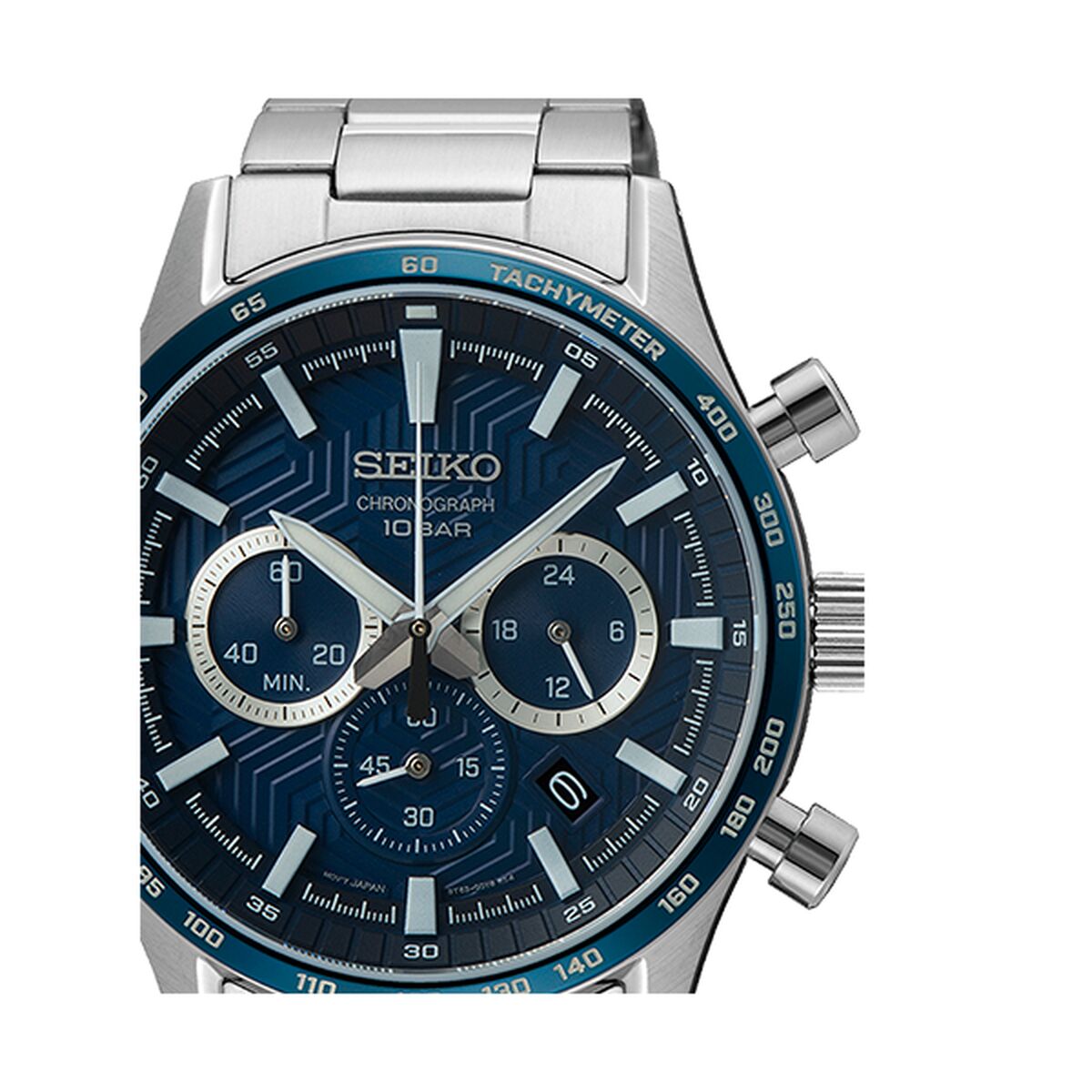 Мужские часы Seiko SSB445P1 Серебристый-2
