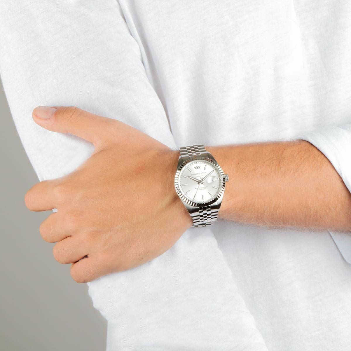Мужские часы Philip Watch R8223597028 Серебристый-3
