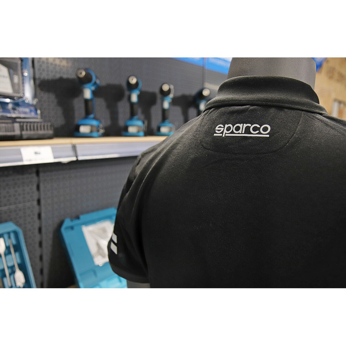 Поло с коротким рукавом Sparco Koma Tools 02415nrgs-6