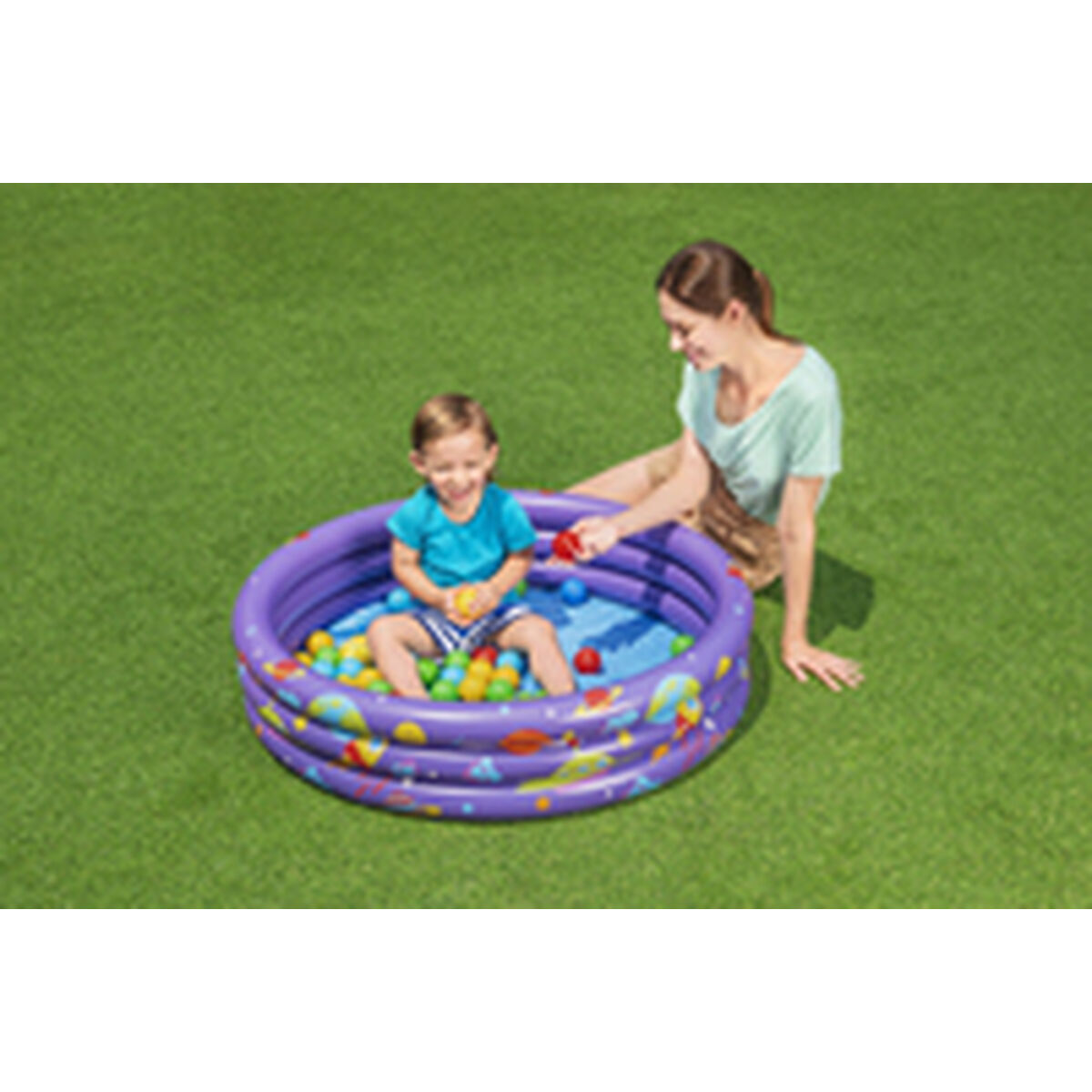 Бассейн с мячиками Bestway 102 x 25 cm-7