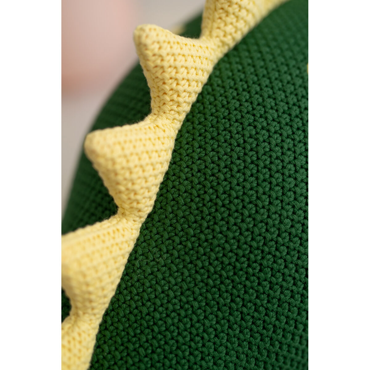 Плюшевый Crochetts AMIGURUMIS MAXI Зеленый Динозавр 78 x 103 x 29 cm-4