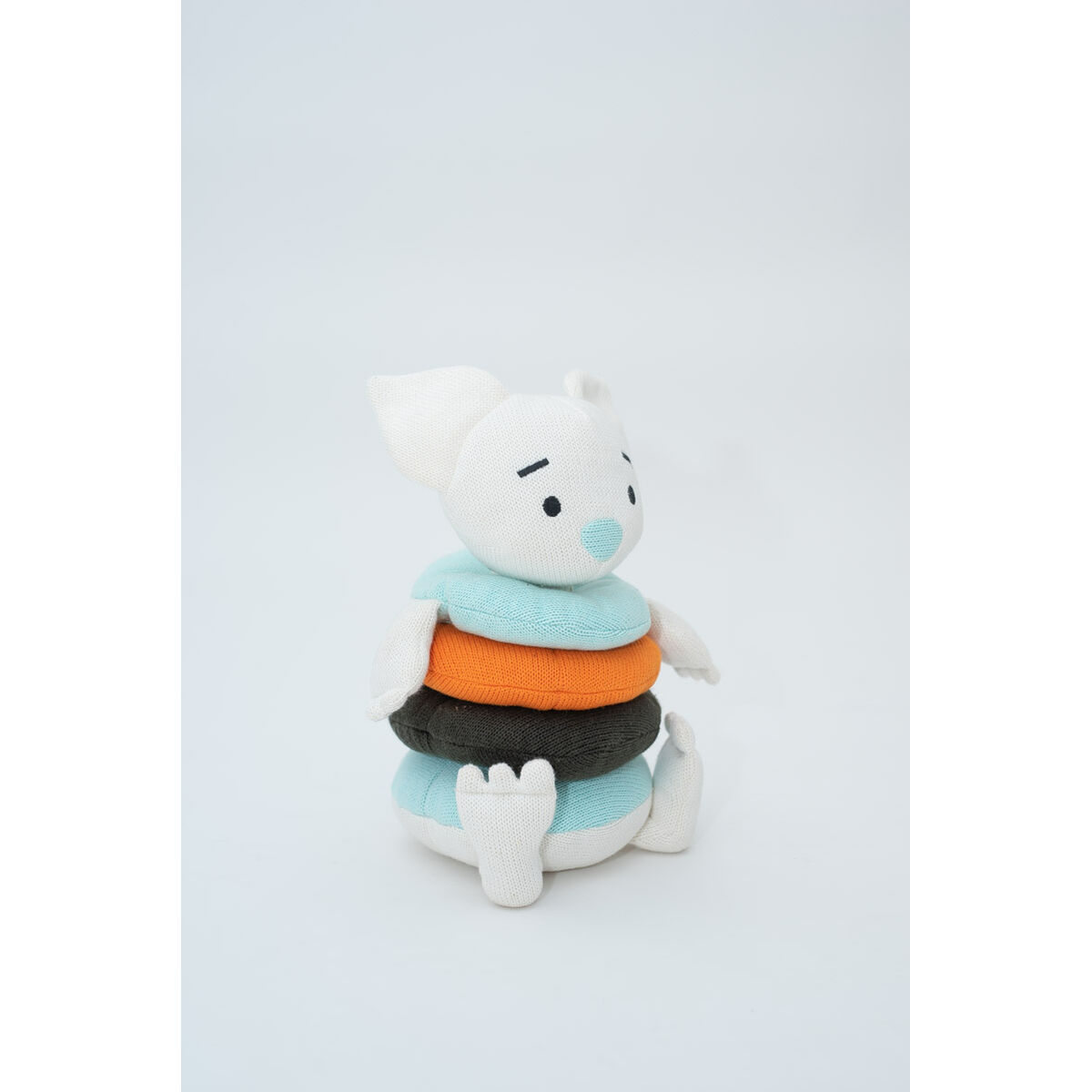 Плюшевый Crochetts Bebe Синий Белый Мышь 28 x 32 x 19 cm-6