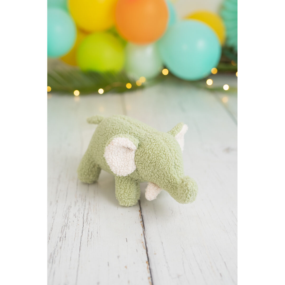 Плюшевый Crochetts Bebe Зеленый Слон 27 x 13 x 11 cm-5