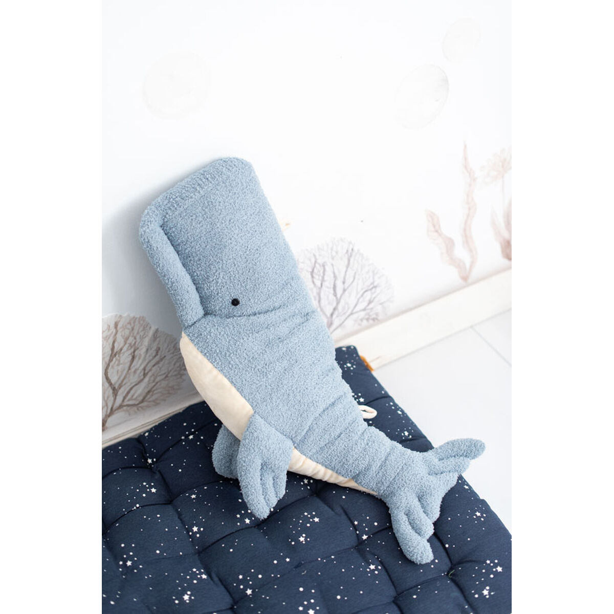 Плюшевый Crochetts OCÉANO Светло Синий Кит 28 x 75 x 12 cm-5