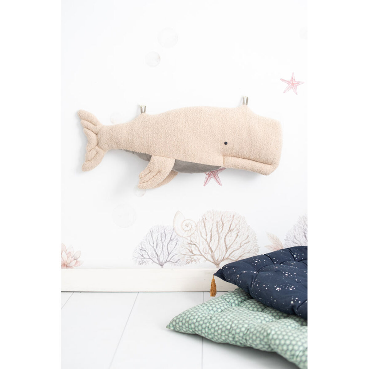 Плюшевый Crochetts OCÉANO Синий Кит 29 x 84 x 14 cm 2 Предметы-2