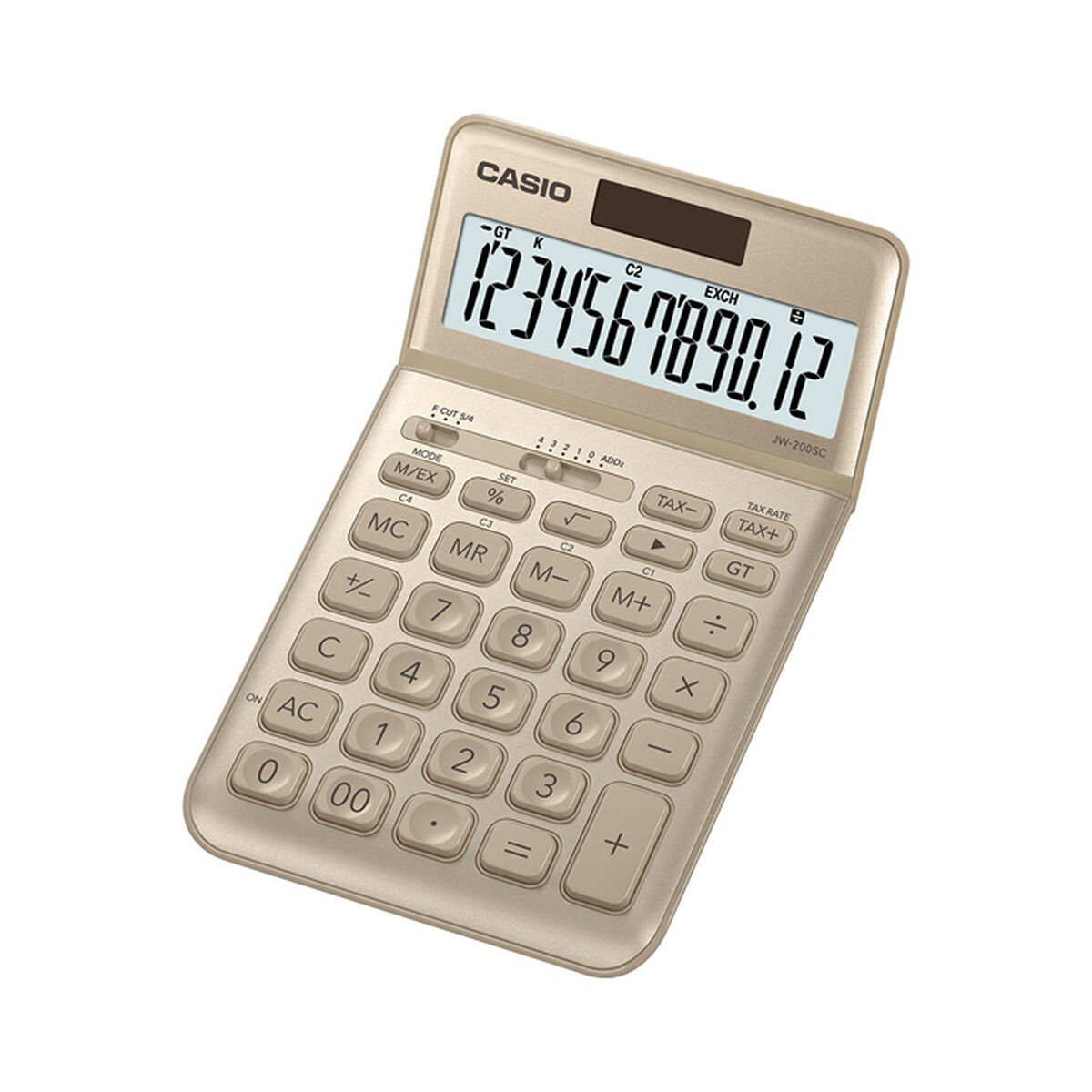 Калькулятор Casio JW-200SC-GD Позолоченный Пластик-3