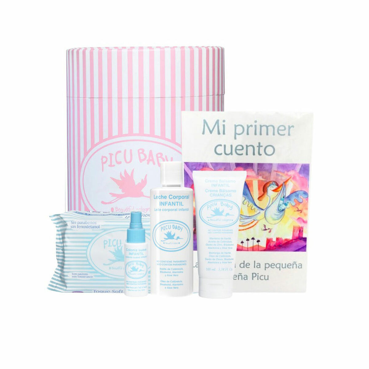 Детский подарочный набор Picu Baby Infantil Tambor Rosa New Розовый 5 Предметы-2