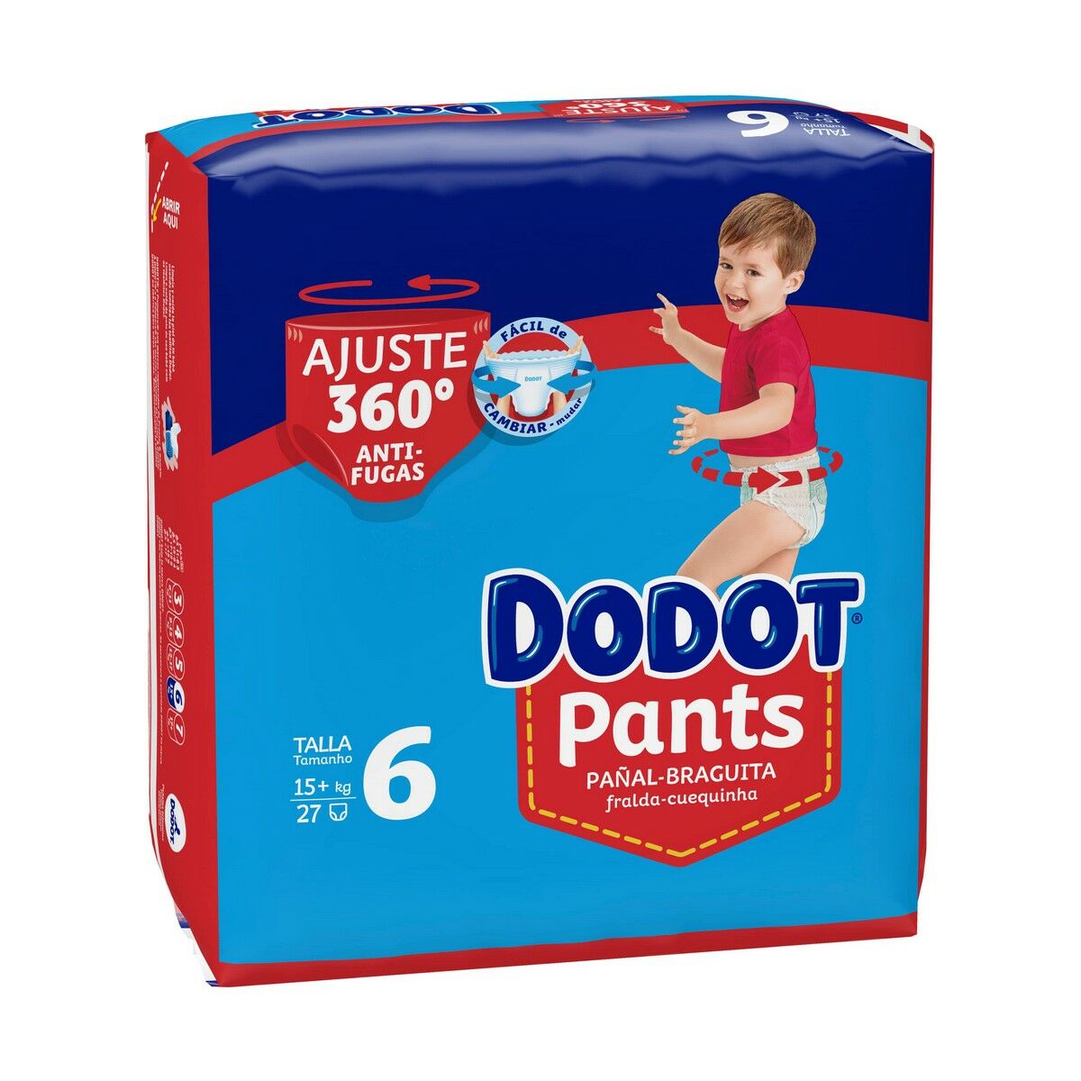 Одноразовые подгузники Dodot Dodot Pants 15+ kg Размер 6 27 штук-2