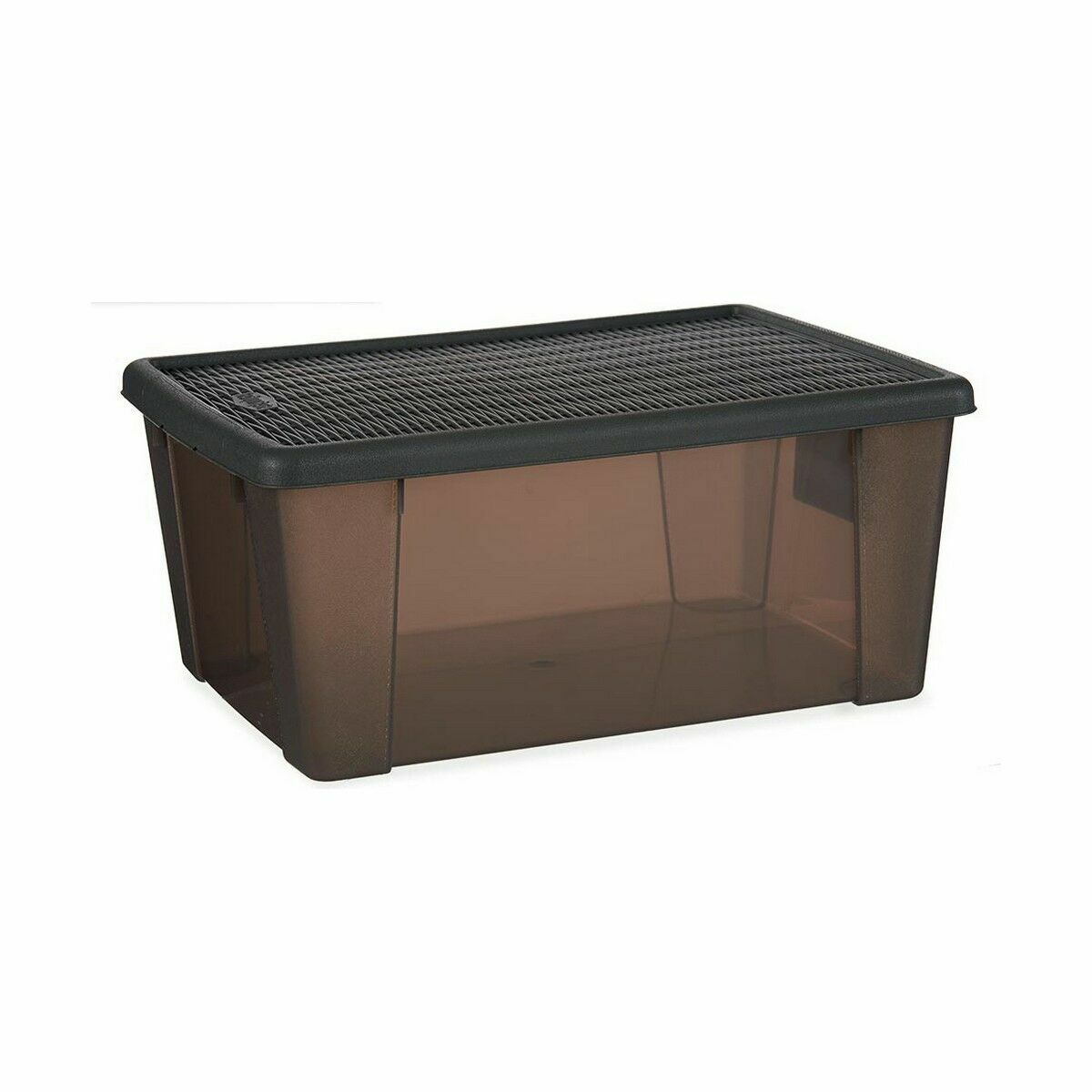 Контейнер для хранения с крышкой Stefanplast Elegance Серый Пластик 15 L 29 x 17 x 39 cm (6 штук)-2
