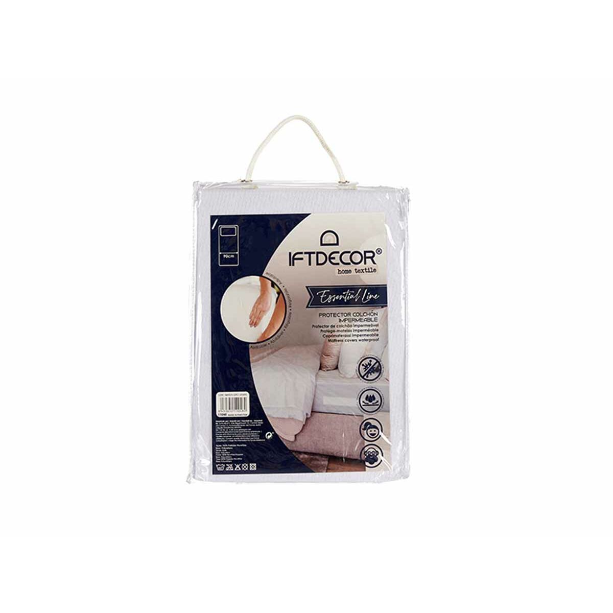 Protective mattress White 90 x 190 cm (6 pieces)-3
