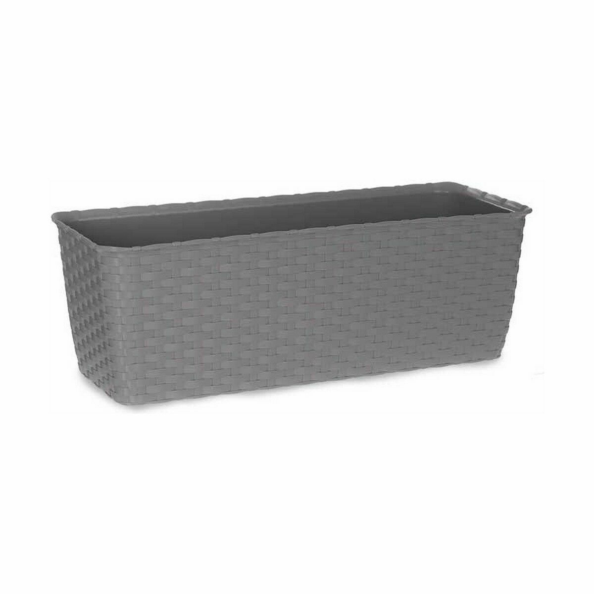 Outdoor Plant Box Stefanplast Grey Plastic 15.5 x 13.5 x 39 cm (12 pieces)-2