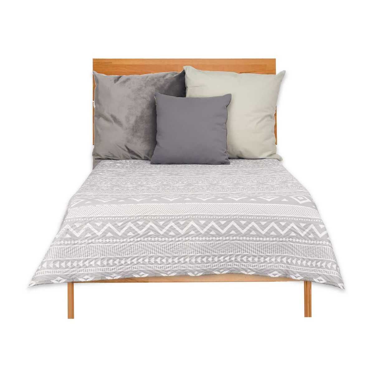 Double Sided Cover 240 x 260 cm White Gray (6 pieces)-2