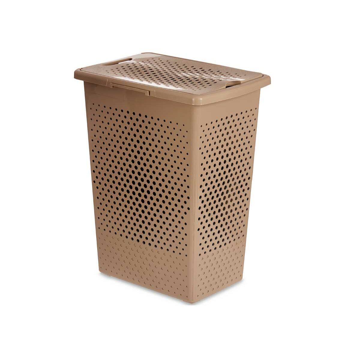 Cestino per biancheria beige plastica 38 L 27 x 49,5 x 38,5 cm (10 pezzi)-2