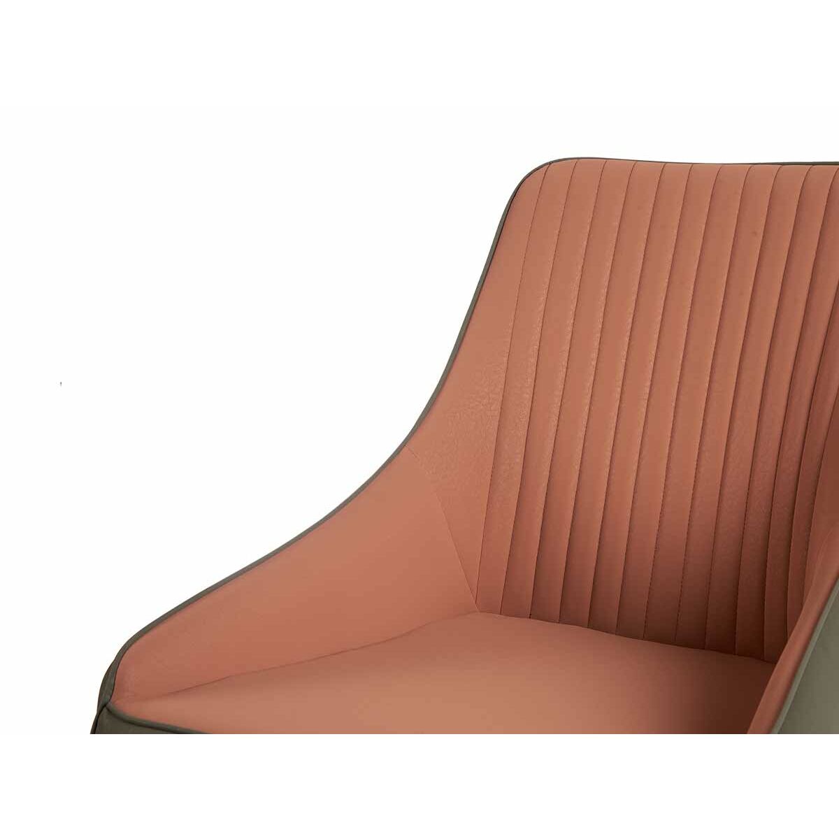 Armchair Rays Black Grey Pink Steel 51 x 92 x 65 cm (2 pieces)-3