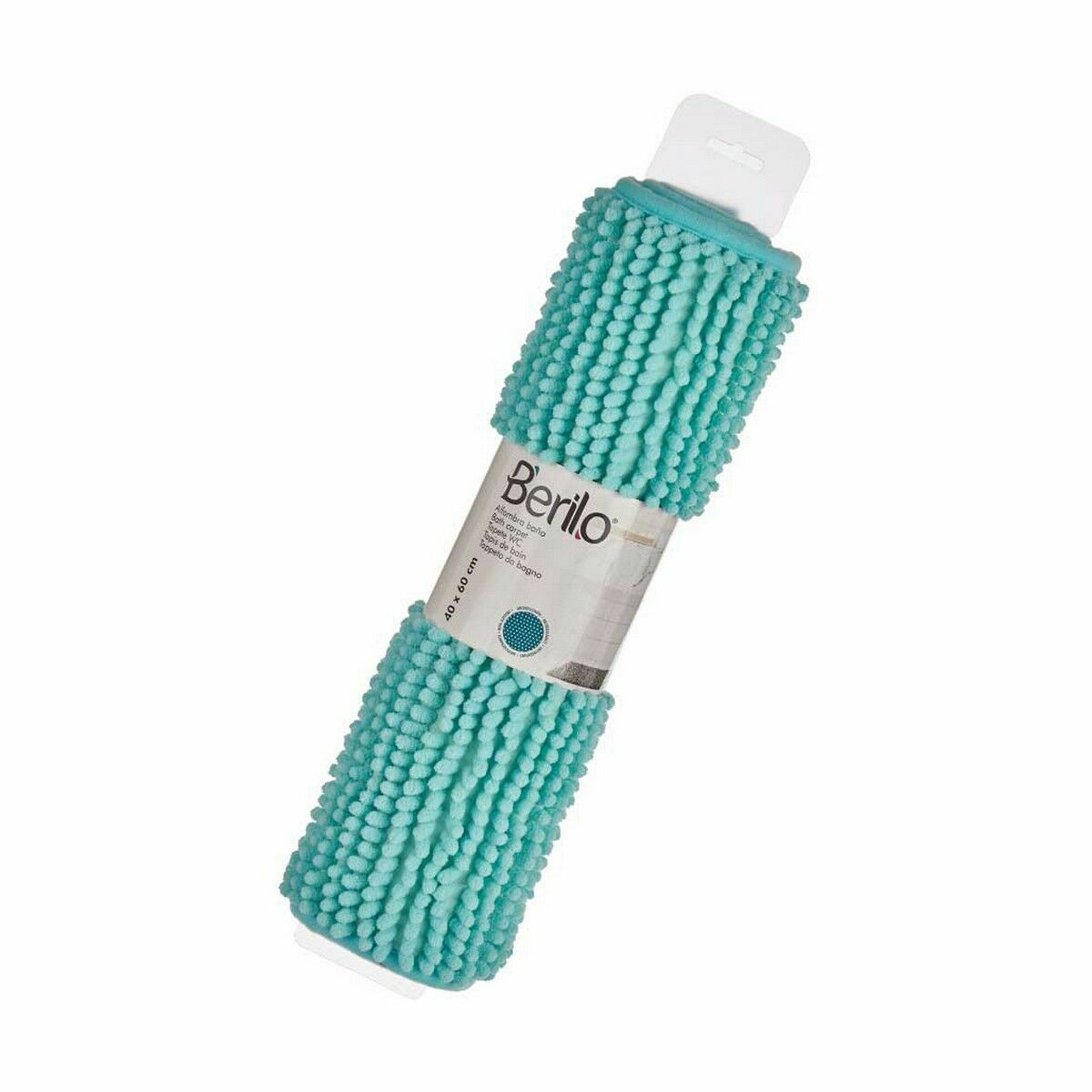 Коврик для ванной комнаты бирюзовый 59 x 40 x 2,5 cm (12 штук)-3