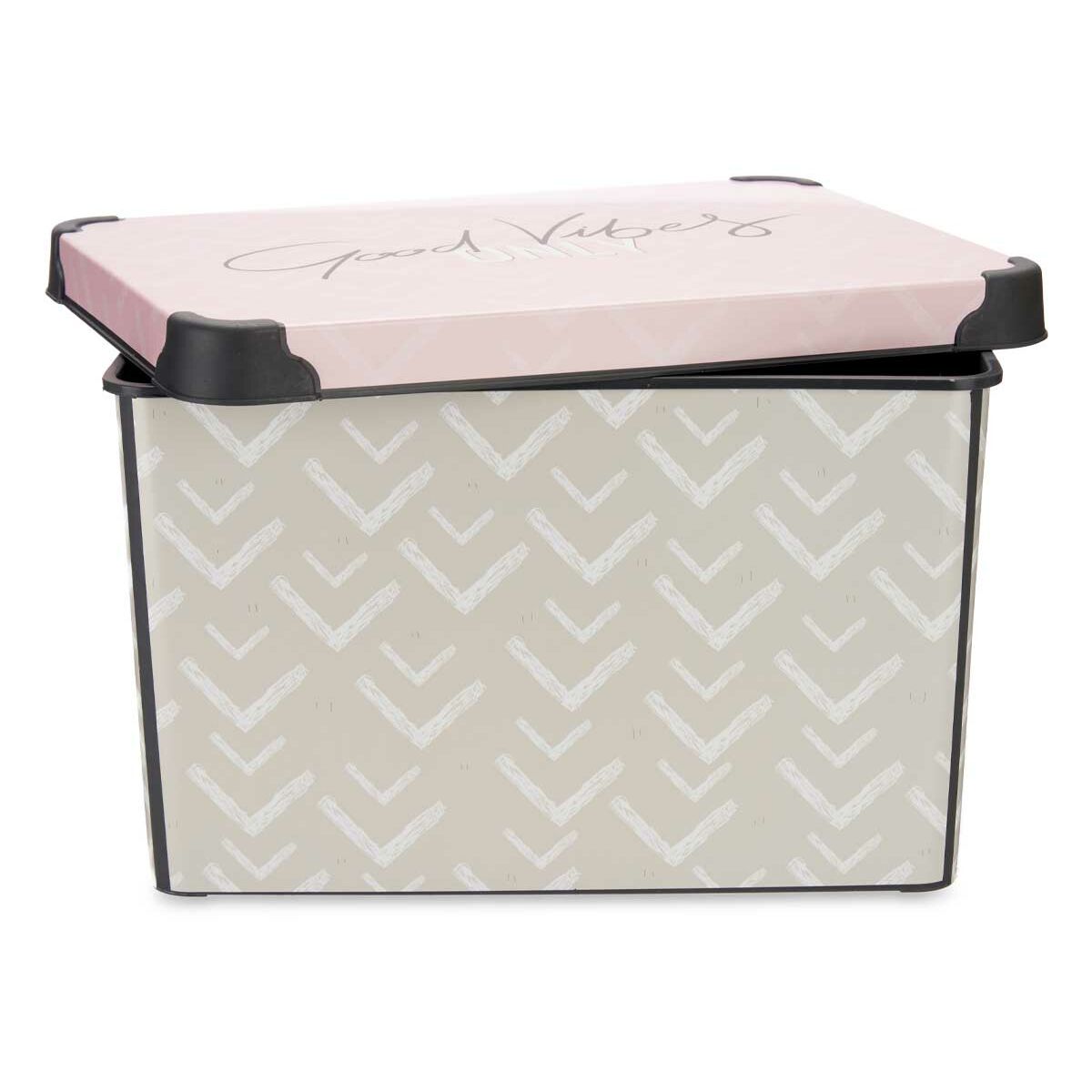 Контейнер для зберігання з кришкою Vibes Стріли Рожевий Пластик 17 L 28 x 22 x 37 cm (12 штук)-3