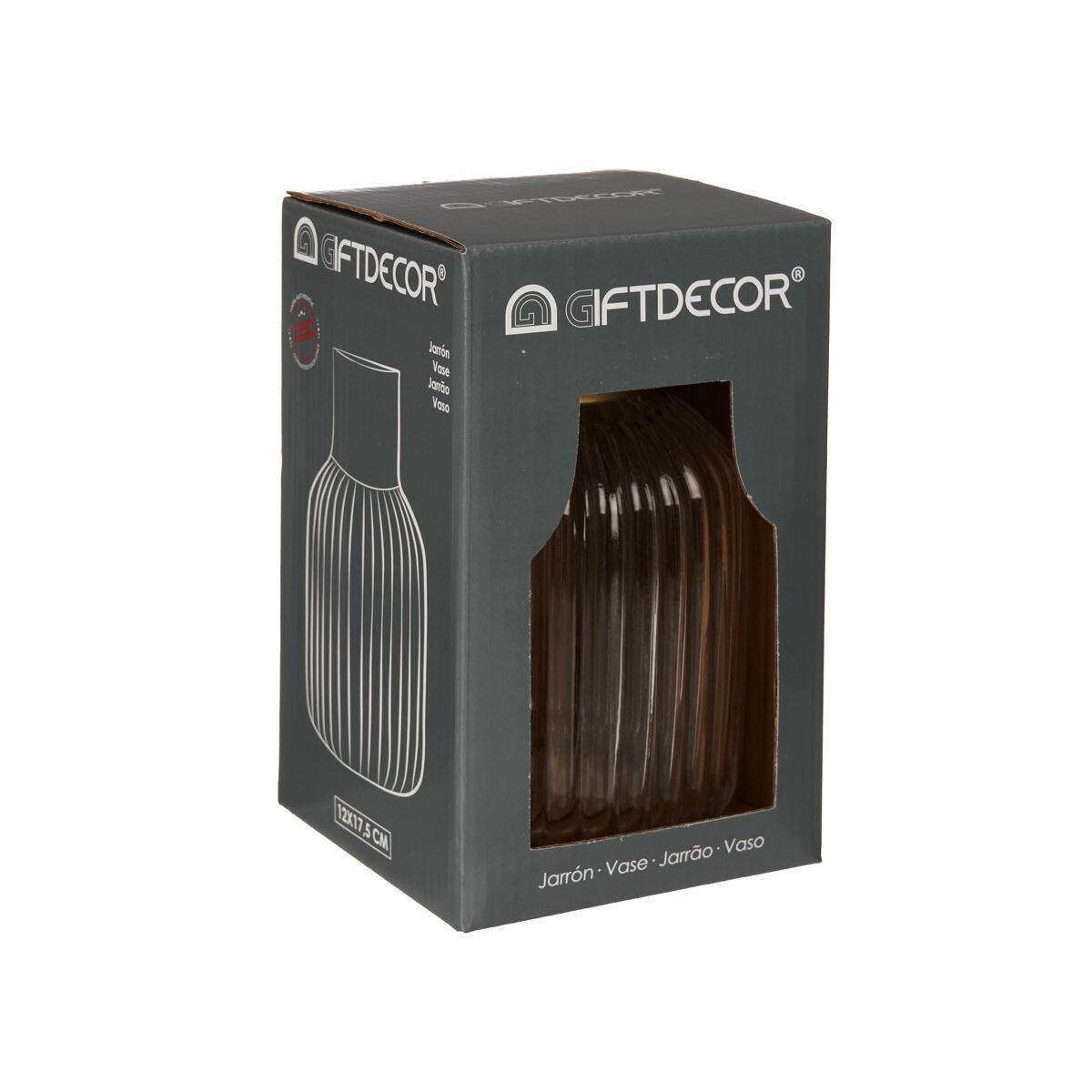 Кувшин Лучи Прозрачный Позолоченный Cтекло 12 x 18 x 12 cm (6 штук)-3