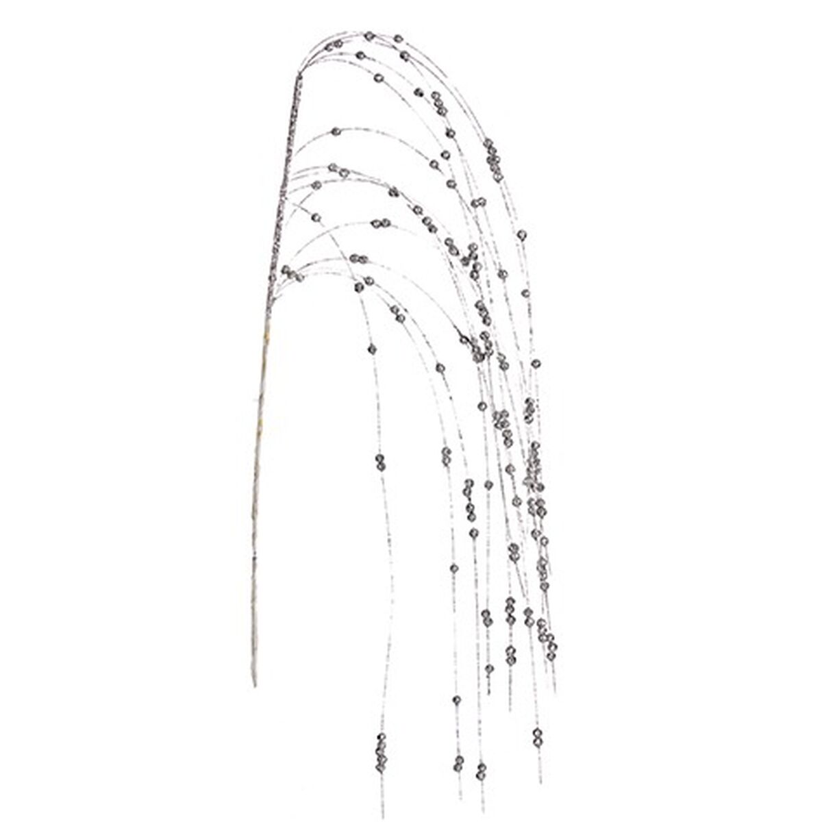 Ветка Ягоды Серебристый 100 x 3 x 5 cm (24 штук)-2