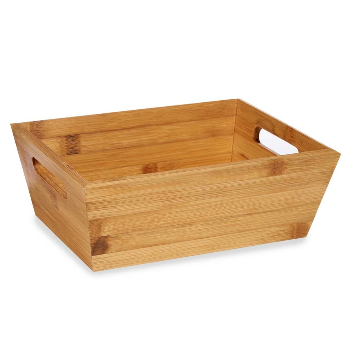 Универсальная корзина Коричневый Бамбук 33 x 10 x 22 cm С ручками (12 штук)-2