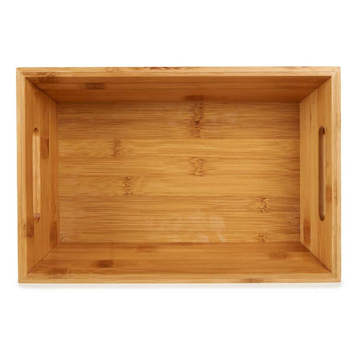 Универсальная корзина Коричневый Бамбук 33 x 10 x 22 cm С ручками (12 штук)-4