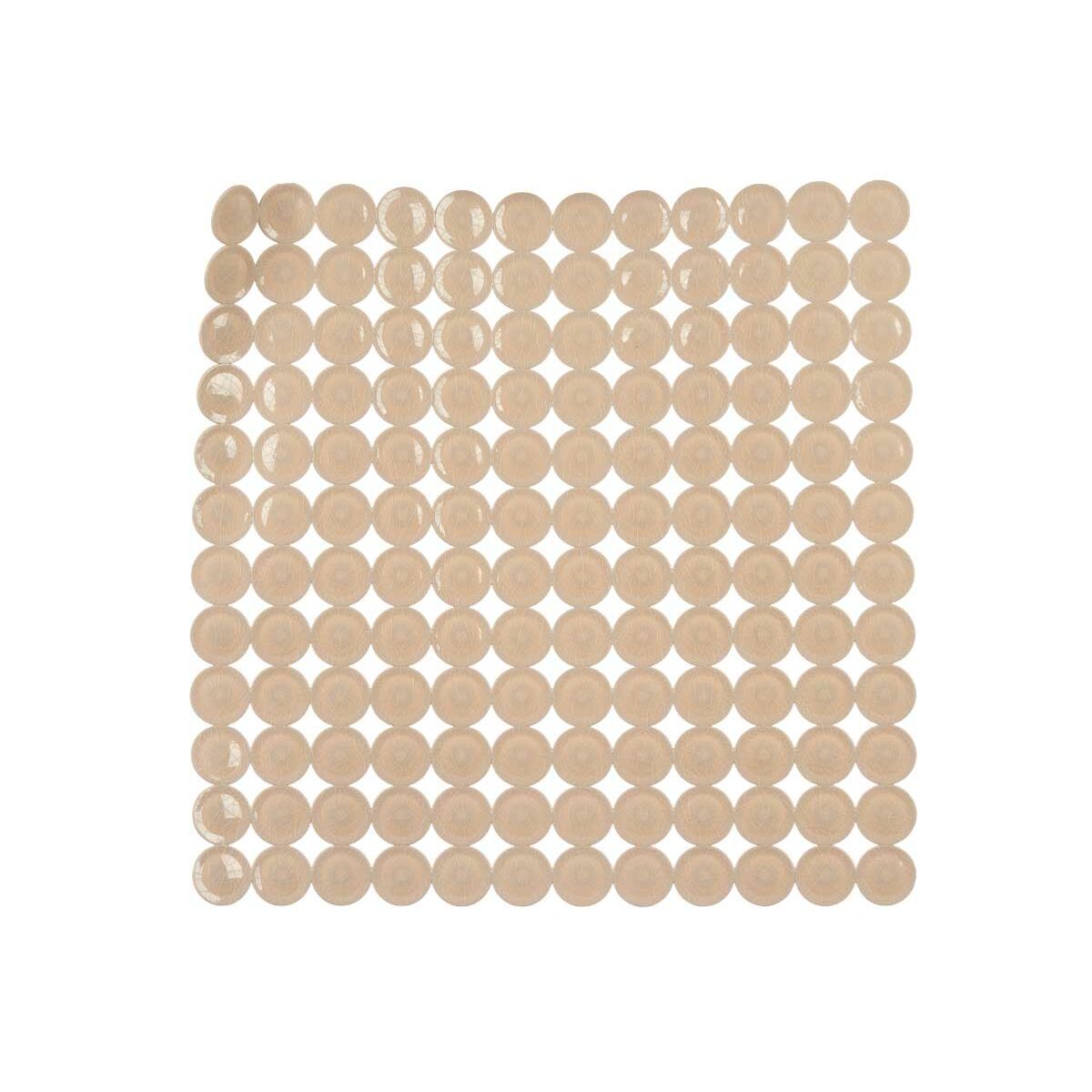 Сырғанамайтын душ кілемшесі Bej PVC 54 x 54 x 1 см (6 дана)-2