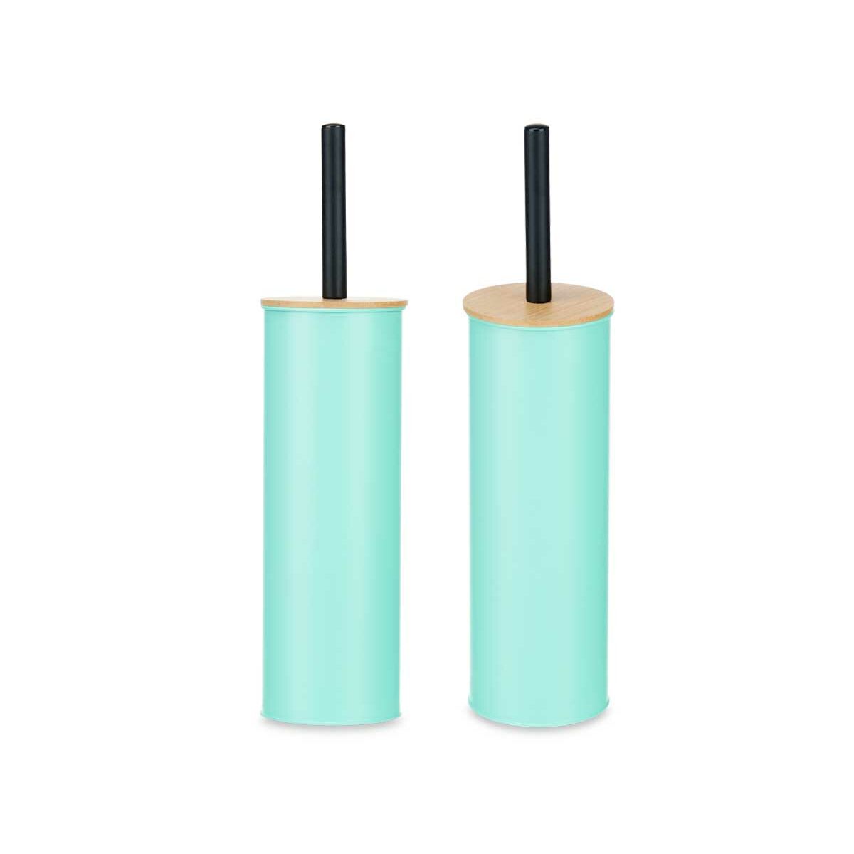 马桶刷薄荷金属竹塑料9.5 X 27 X 9.5厘米（6件）-3