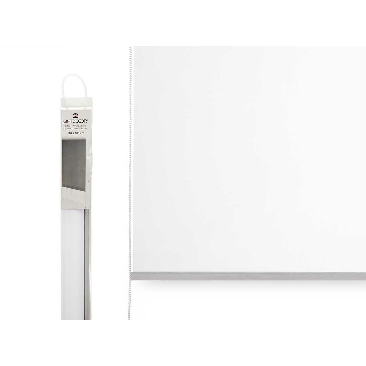 Рольставни Белый Ткань Пластик 120 x 180 cm (6 штук)-3