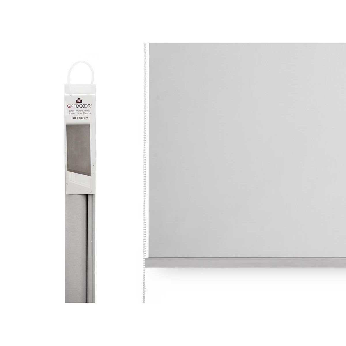 Рольставни 120 x 180 cm Серый Ткань Пластик (6 штук)-3