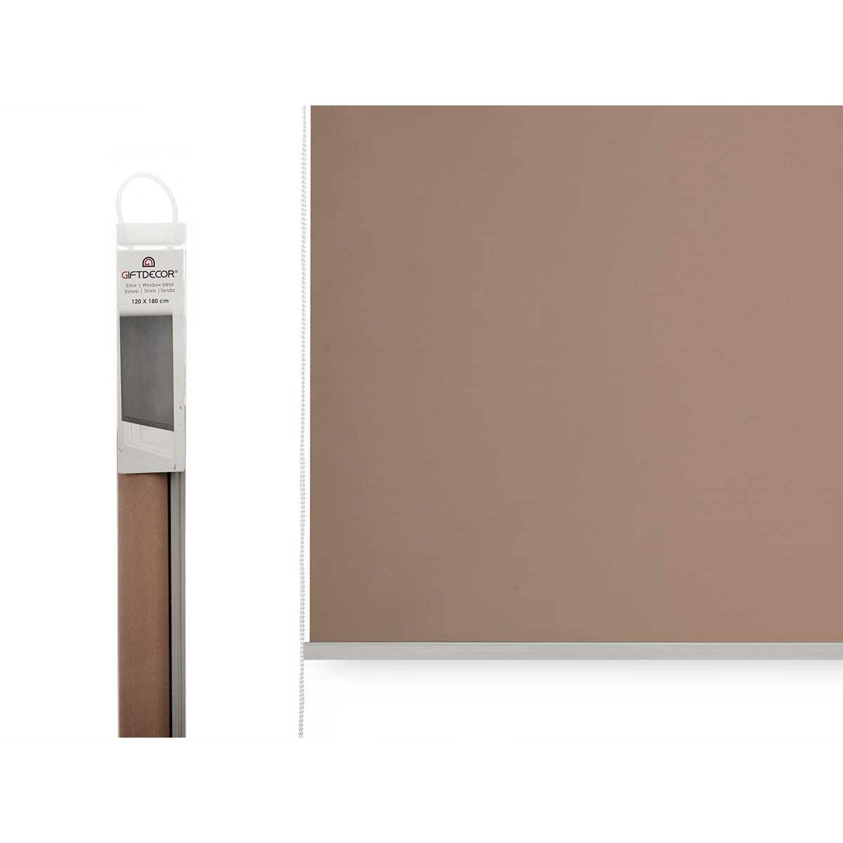 Рольставни 120 x 180 cm Бежевый Ткань Пластик (6 штук)-3