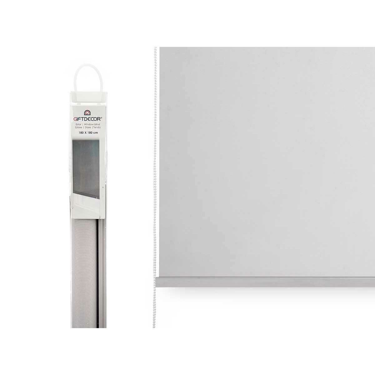 Рольставни 180 x 180 cm Белый Ткань Пластик (6 штук)-3