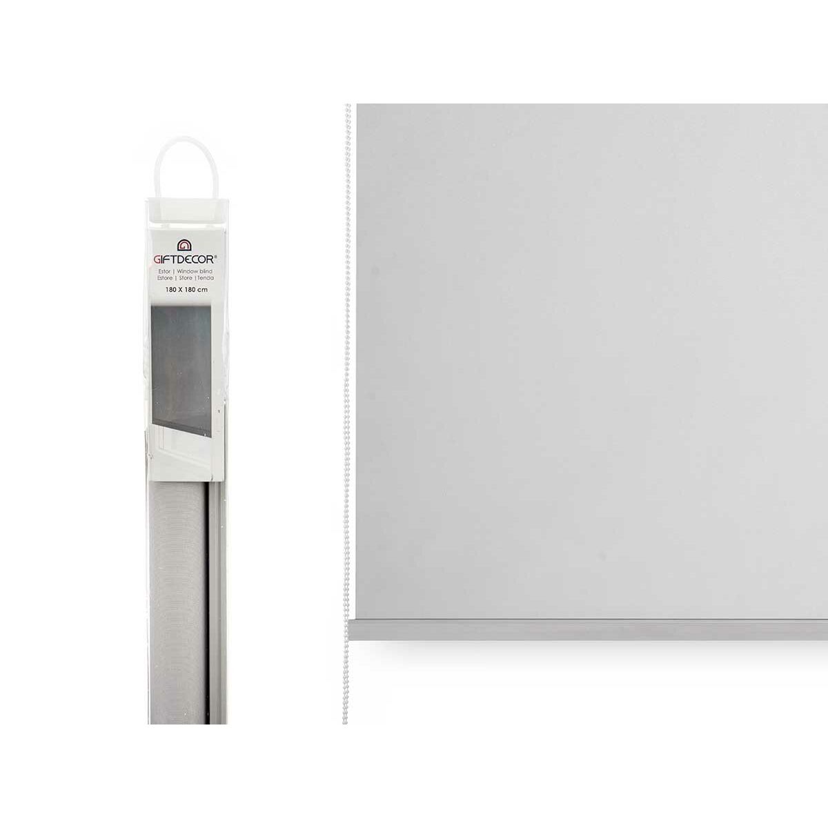 Рольставни 180 x 180 cm Серый Ткань Пластик (6 штук)-3