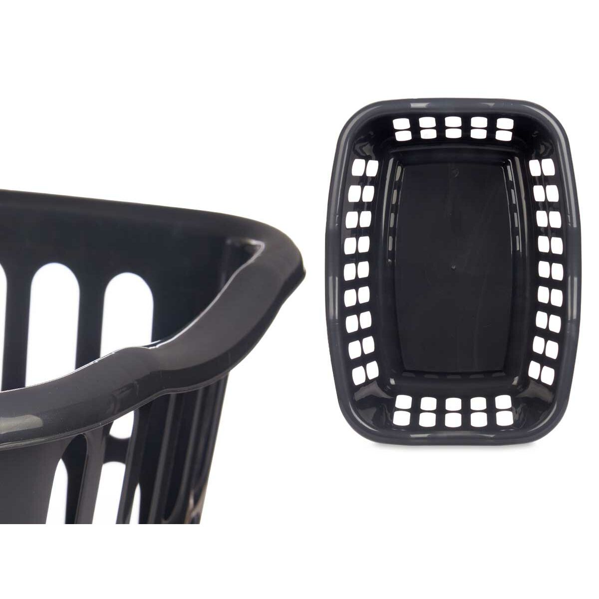 Корзина Антрацитный полипропилен 50 L 58 x 24 x 42 cm (12 штук)-4