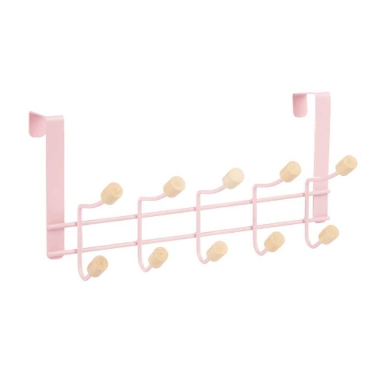 Дверная вешалка Розовый Деревянный Металл 35 x 17 x 15 cm (6 штук)-2