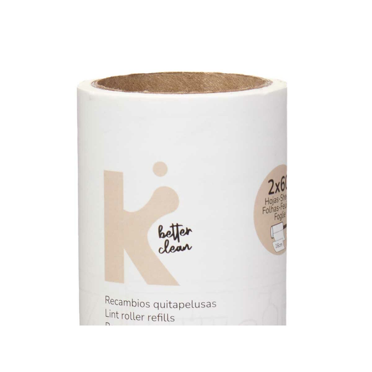 Валик для чистки одежды Сменные части 16 cm Белый (12 штук)-4