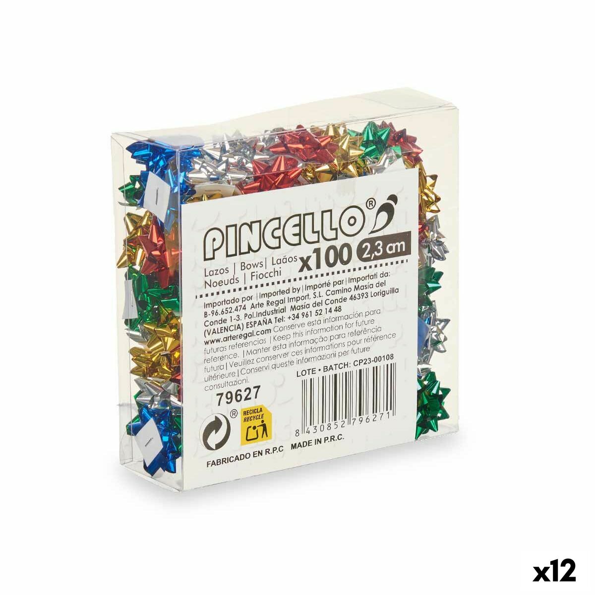Loop Luminoso PVC colorato 2,3 cm (12 pezzi)