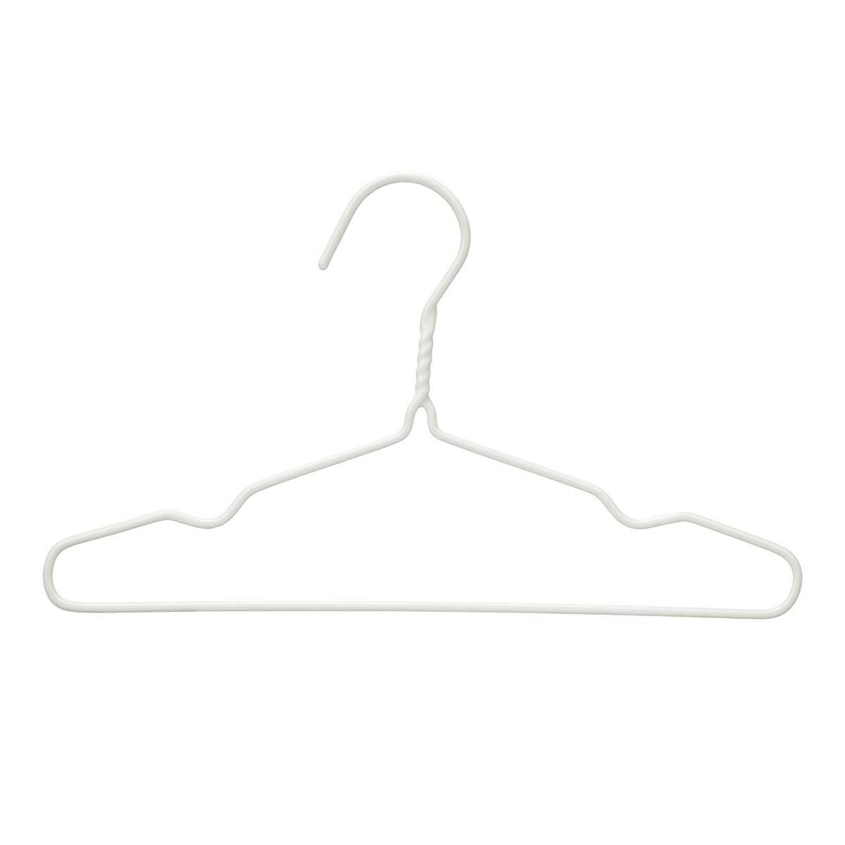 Набор вешалок Детский 30 x 18 x 1 cm Белый Металл Силикон (24 штук)-2