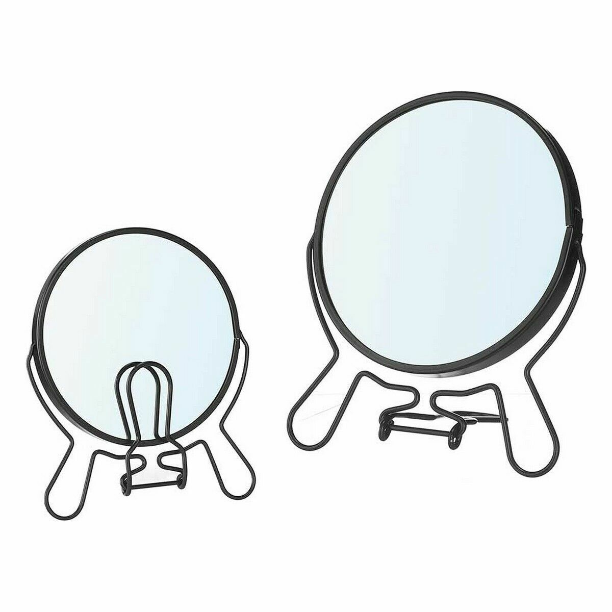 Увеличительное Зеркало Чёрный Железо 13 x 15,3 x 1,5 cm (12 штук)-2
