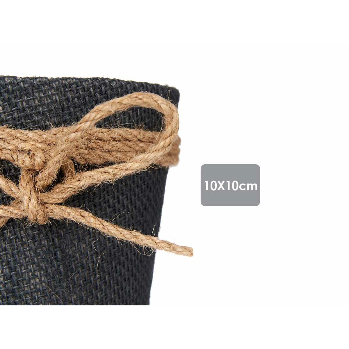 Подставка под цветочный горшок Бант Серый Ткань Пластик (24 штук)-2