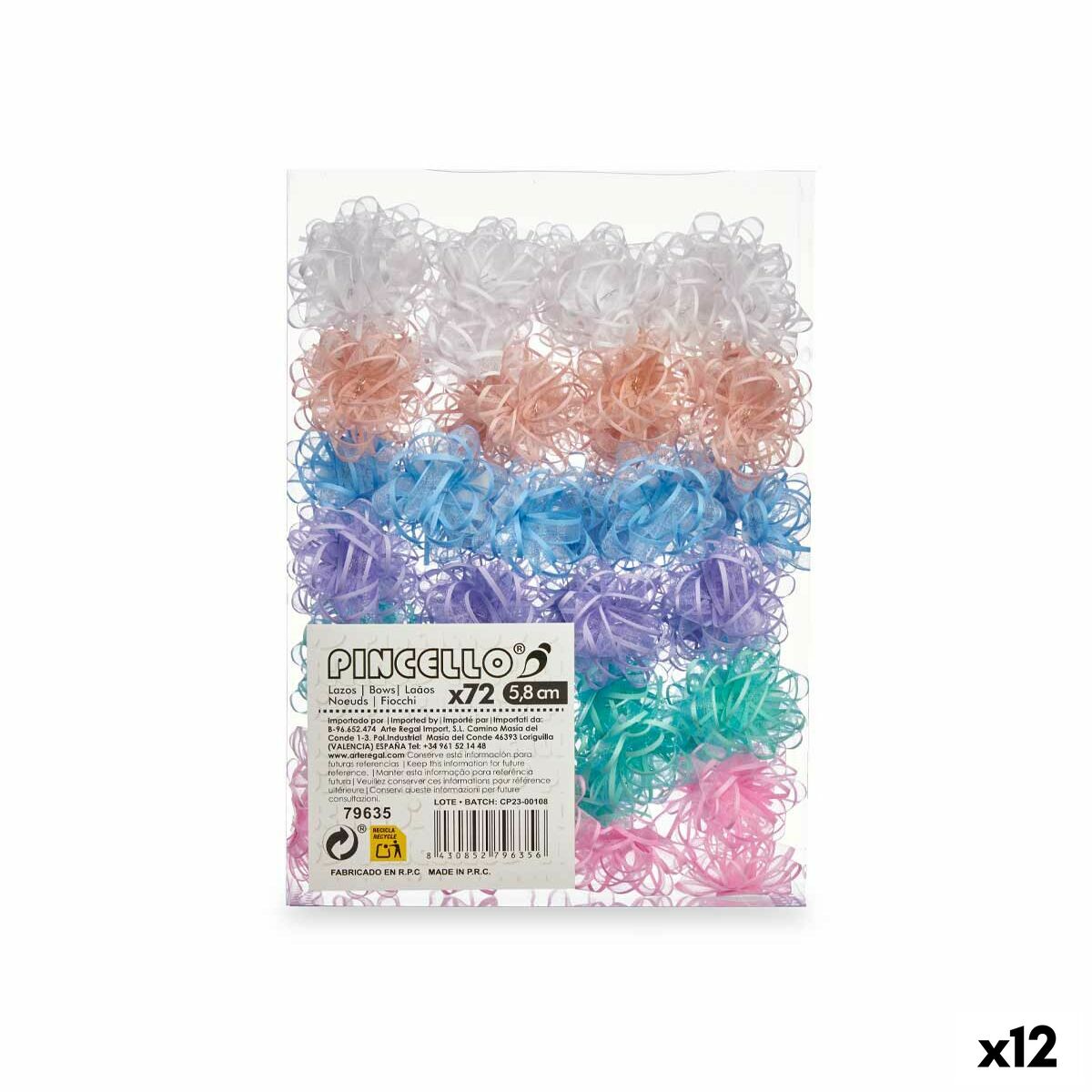 Loop PVC colorato 5,8 cm (12 pezzi)