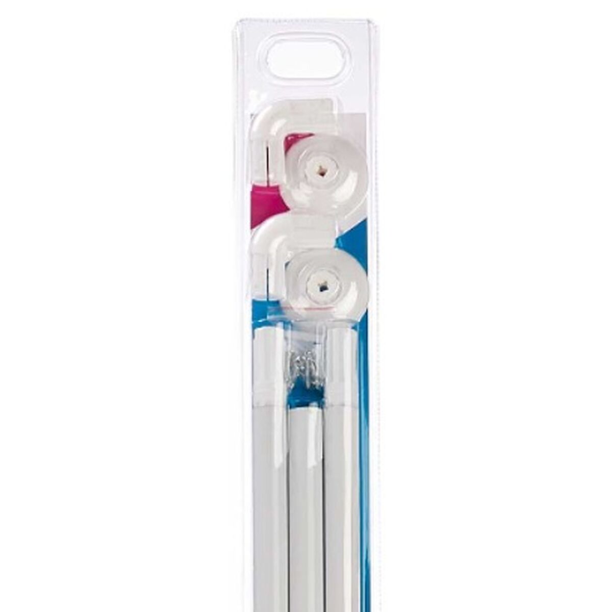 Планка Занавеска для душа 90 x 90 cm Белый Алюминий (18 штук)-3