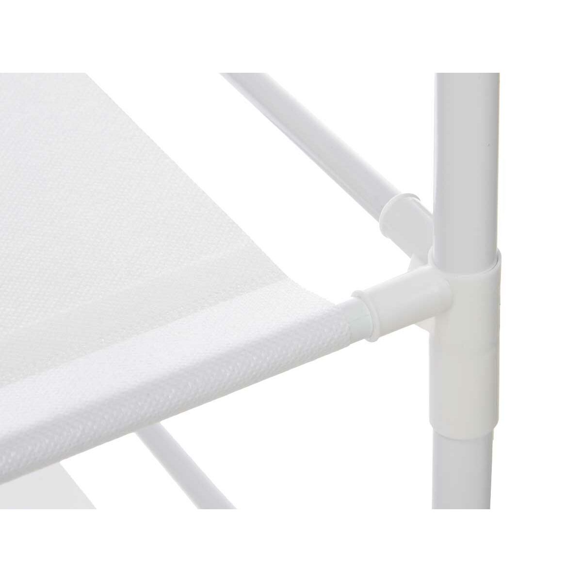 Тумба для обуви Вешалка 5 Полки 80 x 29 x 175 cm Белый Металл (6 штук)-5