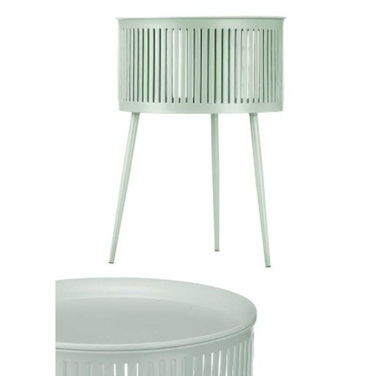 Вспомогательный стол Лучи Зеленый Позолоченный Металл 40 x 57 x 40 cm-2